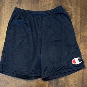 Champion Dark Blue Mesh Athletic Shorts
